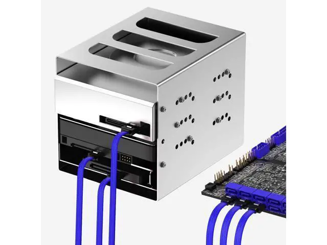 Alt view image 5 of 7 - 3PACK SATA Cable III 3 Pack 90 Degree Straight to Right Angle 6Gbps HDD SDD SATA Data Cable with Locking Latch 50cm 18 Inch for SATA HDD, SSD, CD Driver, CD Writer, Blue
