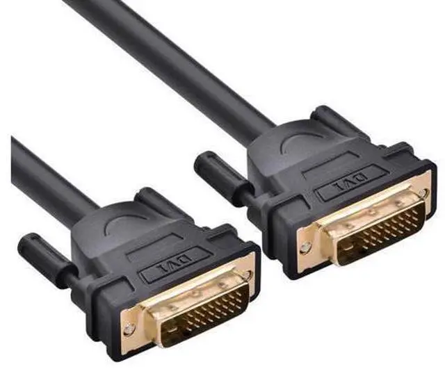 Main image of (16.4ft/5m) DVI Extension cable,DVI-D 24+1 Dual Link Male to Male Digital Video Cable Gold Plated with Ferrite Core Support 2560x1600 and 3D for Gaming, DVD, Laptop, HDTV and Projector, 16.4 ft
