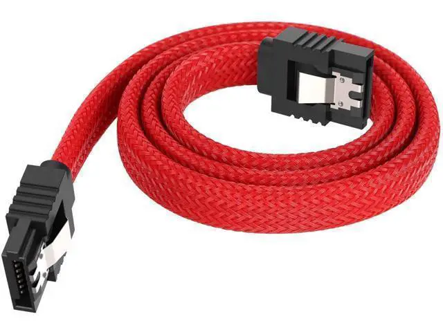 Alt view image 4 of 7 - 3PACK SATA Cable III 3 Pack 6Gbps Straight HDD SDD Data Cable with Locking Latch 18 Inch for SATA HDD, SSD, CD Driver, CD Writer, Red