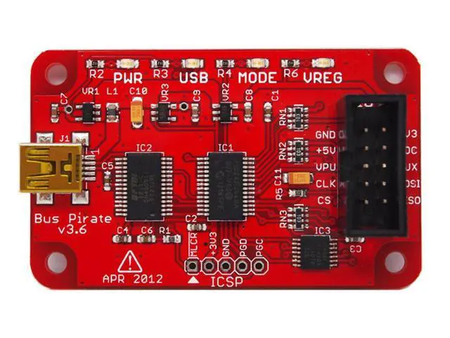 Alt view image 3 of 3 - Bus Pirate v3.6 universal serial interface