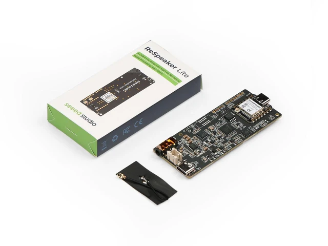 Alt view image 4 of 5 - 1pc reSpeaker Lite Voice Assistant Kit, 2-Mic Array, ESP32S3, Compatible with ESPHome, WiFi, Bluetooth 5.0