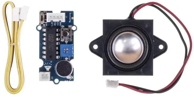 Main image of 1pc Grove -Recorder v2.0 (ISD1820PY) with Loudspeaker/Volume Amplifier (NS8002)