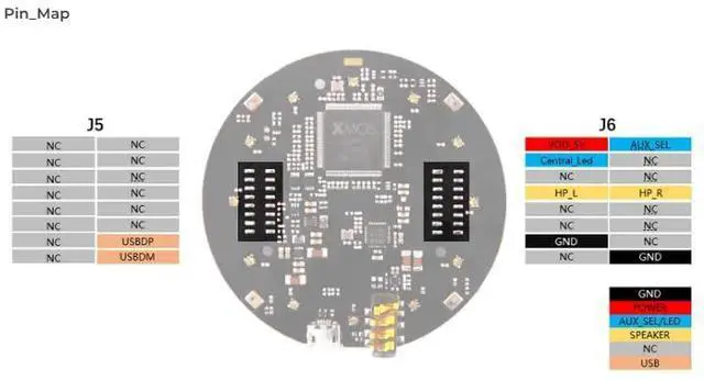 Alt view image 7 of 7 - 1pc ReSpeaker Mic Array v3.2 Microphones XMOSs XVF-3000 Without Case