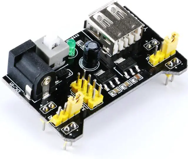 Alt view image 2 of 3 - 10pcs Breadboard Power Supply Module 3.3V 5V MB102