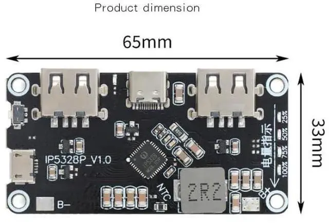 Alt view image 3 of 3 - 5pcs IP5328P Bidirectional Fast-Charge Power Bank Module