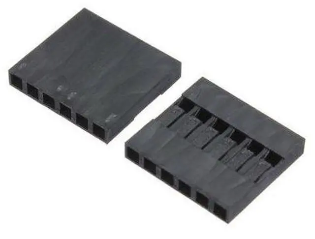 Alt view image 2 of 2 - 300pcs 2.54mm 1x6P Connector Housing Female for Dupont Cable and Jumper Wire