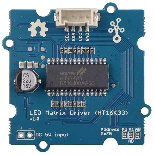 Alt view image 2 of 5 - 1pc Grove - Red LED Matrix w/Driver