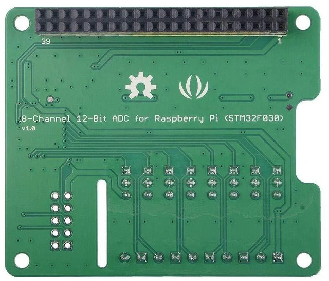 Alt view image 3 of 3 - 1pc 8-Channel 12-Bit ADC for Raspberry Pi (STM32F030)