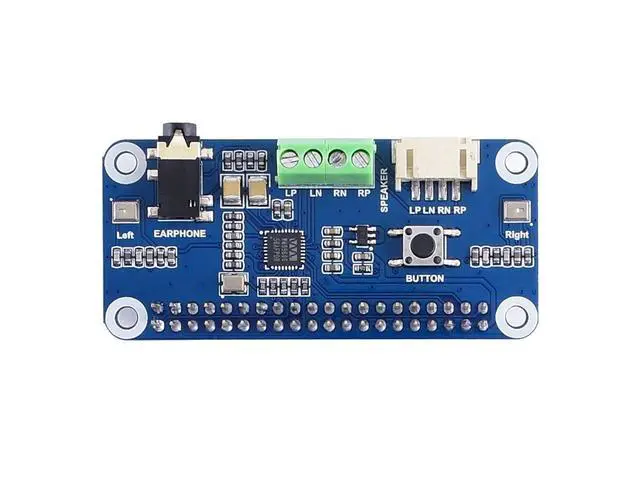 Alt view image 2 of 5 - 1pc WM8960 Audio HAT Support playback and recording, stereo codec; onboard headset and microphone; Available for Raspberry Pi series motherboards, VisionFive 2,I2S Interface