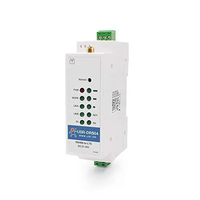 Alt view image 2 of 5 - 1pc Din Rail Mounted RS485 Industrial Cellular Modems/Compact Celluar Modems USR-DR504