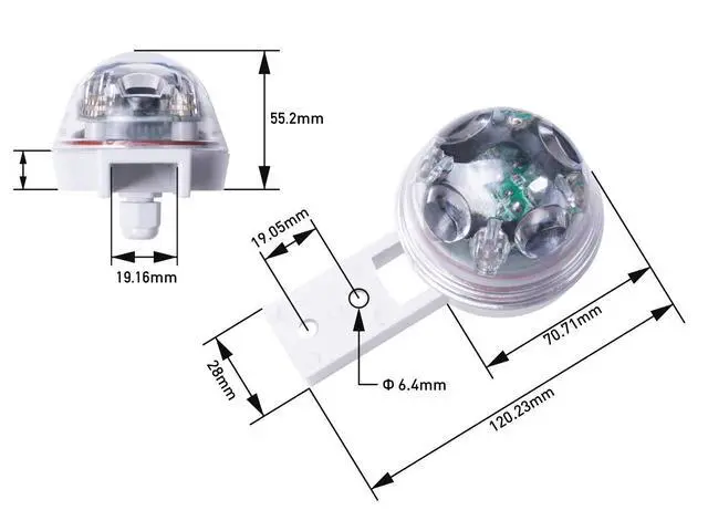 Alt view image 5 of 7 - 1pc Industrial-Grade Optical Rain Gauge RG-15