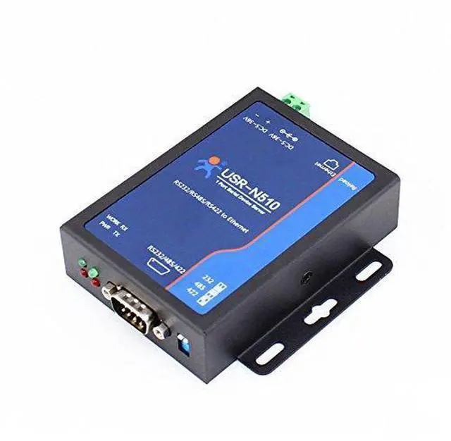 Main image of 1set Industrial modbus Gateway Serial RS232 RS485 RS422 to Ethernet Converter with at Command Function