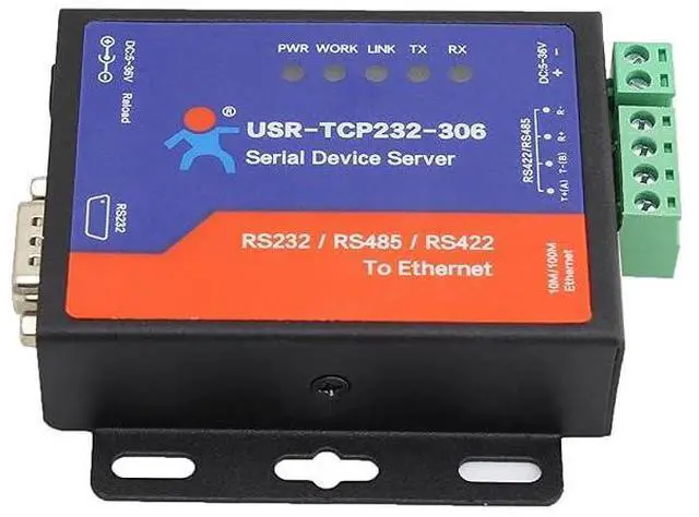 Main image of 1set Serial Device Servers RS232 RS485 RS422 to Ethernet with DNS Web Page DHCP Function