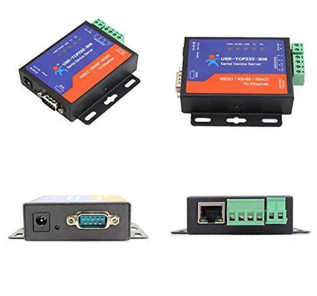 Alt view image 3 of 3 - 1set Serial Device Servers RS232 RS485 RS422 to Ethernet with DNS Web Page DHCP Function