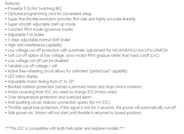 Alt view image 4 of 5 - YPG 100A (2~6S) SBEC Brushless Speed Controller ESC