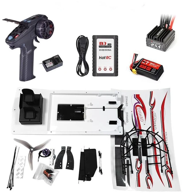 Main image of GARTT JDHMBD High Speed Swamp Dawg Boat RTF Remote Control Two Channels Turbo Cruise RC Brushless Wind Boat