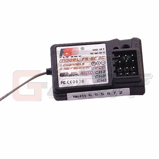 Alt view image 4 of 7 - ® Flysky FS-GT3C 2.4G 3 Channel 3CH Gun Controller Transmitter Receiver TX Battery USB Cable for RC Car Boat