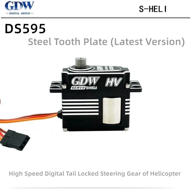 Alt view image 6 of 7 - GDW 3Pieces DS290MG+1Piece DS595MG HV Medium Digital Metal Servo Helicopter Parts for 450 450L X3 380 420