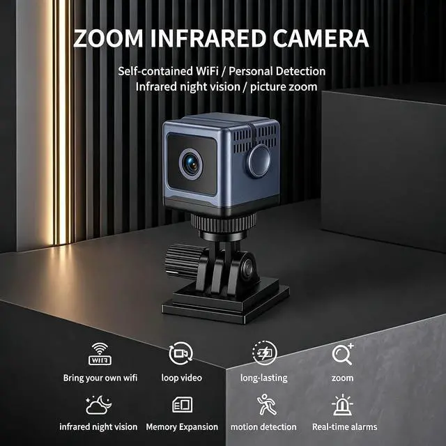 Alt view image 2 of 7 - W03 Smart WiFi Security Camera 1080P HD, Night Vision, Motion Detection, Low Power, Smart Security Cameras, High Definition Camera FootageFour Modes to Switch at Will, 130° Wide-Angle