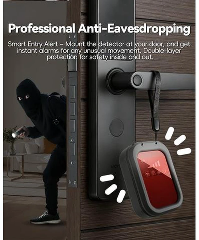 Alt view image 5 of 7 - Smart IR Hidden Camera RF GPS Anti Spy Detector T05 Infrared Detection, WiFi Signal Scanning, Portable Handheld, Multi-Threat Detection, Newly Upgraded