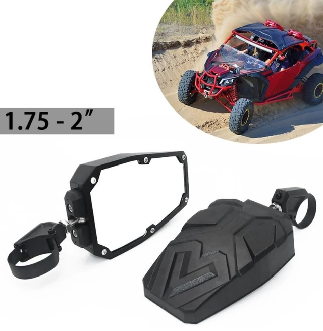 Alt view image 2 of 5 - UTV all-terrain vehicle 1.75 - 2 inches side mirror for mountain bikes universal rearview mirror
