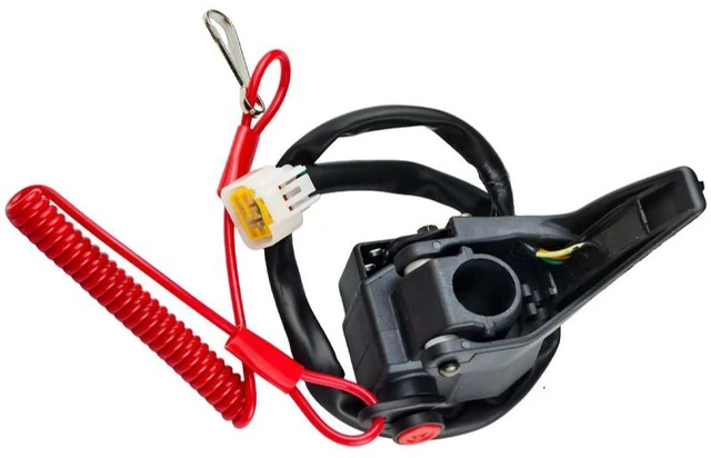Alt view image 4 of 5 - Remove motorcycle and install accessories. Model KG-083ATV. With power-off thumb throttle function. Fashionable style. Wear-resistant and durable.