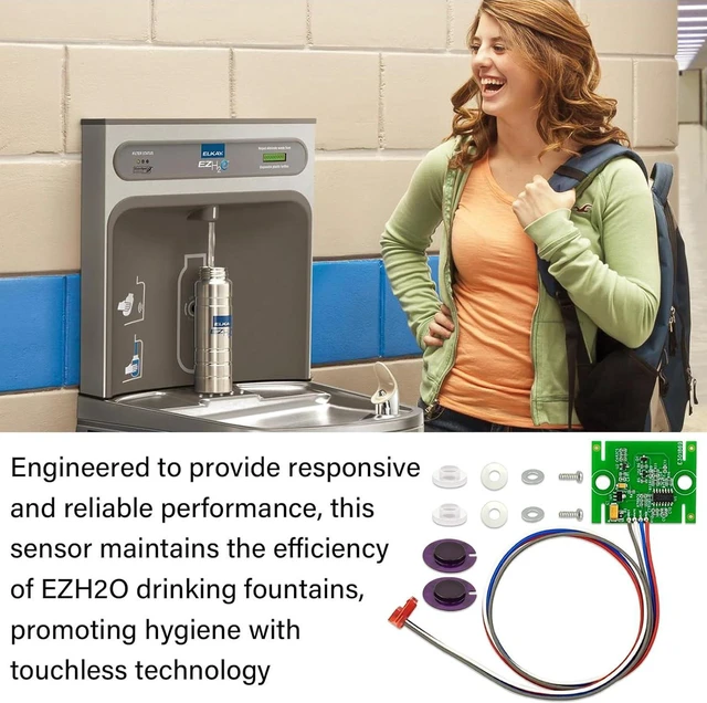 Alt view image 6 of 7 - 98544C Sensor Kit for Elkay EZ H2O Drinking Fountain Water Bottle Filler, Replaces Sensor on The Water Fountain 56328C