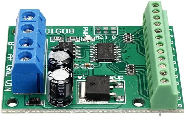 Alt view image 5 of 5 - DC6-24V 8CH RS485 N4DIG08 TTL Modbus RTU Control Module NPN PNP Digital Switch Quantity Acquisition Control