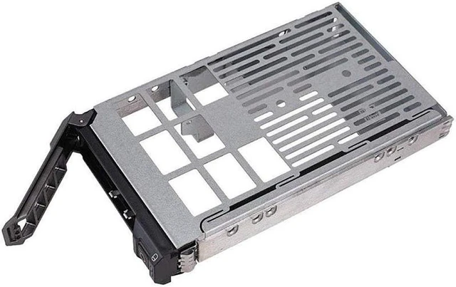 Alt view image 2 of 5 - 3.5 Inch Hard Drive Caddy Tray for Dell PowerEdge Servers - with 2.5 Inch HDD Adapter NVMe SSD SAS SATA Bracket