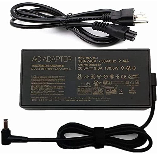 Alt view image 3 of 6 - 180W 20V 9A Adp-180Tb H Ac Adapter Charger Fit For Asus Rog 14 Ga401I G14 Zephyrus Ga502Du Ga5021 Ga502D Ga502 Ga502Iu Ga401 Ga401Ii Ga401Iv Tuf Gaming A17 Fx506Lu Tuf Gaming A17 Laptop Power Supply