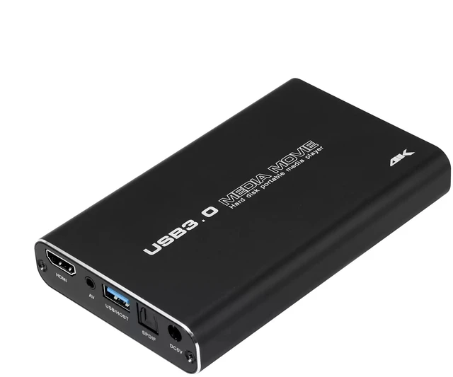 Alt view image 3 of 5 - 5V high-definition video player. It can be equipped with a 2.5-inch hard drive, USB 3.0 interface, HDMI output, 4K support, and can be connected via USB flash drive or SD card.