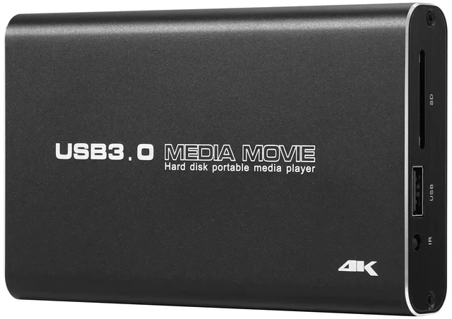 Alt view image 5 of 5 - 5V high-definition video player. It can be equipped with a 2.5-inch hard drive, USB 3.0 interface, HDMI output, 4K support, and can be connected via USB flash drive or SD card.
