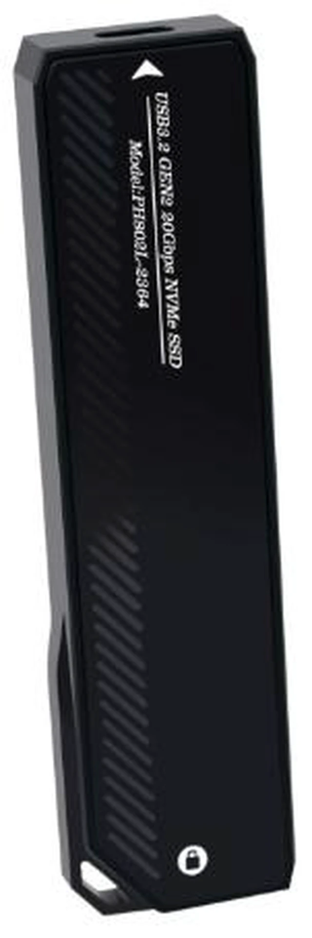 Alt view image 5 of 5 - M.2 to Type-C solid-state NVMe protocol hard drive enclosure with 20Gbps data cable and USB adapter ASM2364