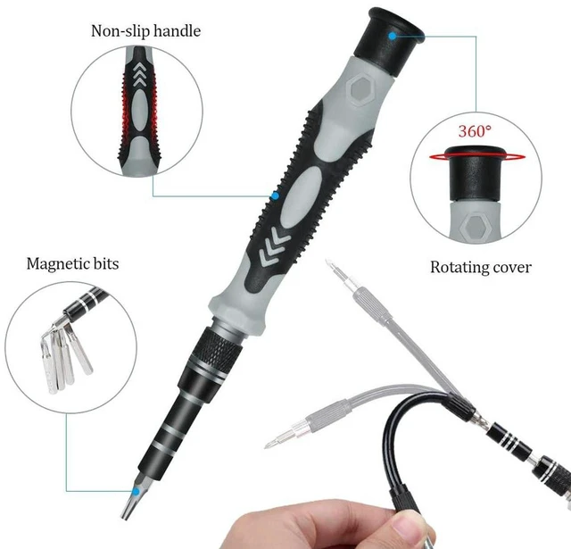 Alt view image 5 of 7 - Precision Screwdriver Set, 122pcs Magnetic Repair Tool Kit for iPhone Series/Mac/iPad/Tablet/Laptop/Xbox Series/PS3/PS4/Eyeglasses/Watch/Cellphone/PC/C