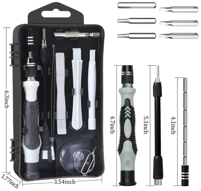 Alt view image 7 of 7 - Precision Screwdriver Set, 122pcs Magnetic Repair Tool Kit for iPhone Series/Mac/iPad/Tablet/Laptop/Xbox Series/PS3/PS4/Eyeglasses/Watch/Cellphone/PC/C