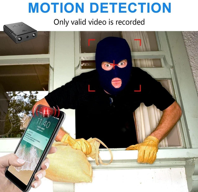 Alt view image 2 of 5 - Smallest Spy Camera,Hidden Camera Detector,HD1080P Wireless WiFi Cameras for Home Security Camera with Night Vision,AI Human Motion Detection,Cloud Storage,Remote Viewing for Security iOS Andro