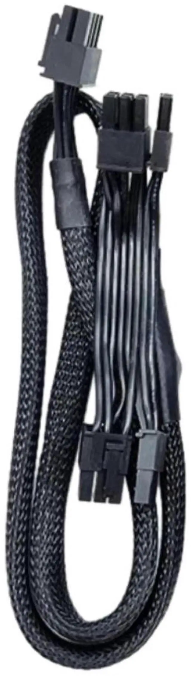 Alt view image 3 of 6 - 6Pin to 3 SATA Straight HDD SSD Power Cable for Seasonic CORE GM-650, GM-550, GM-500 Modular Power Supply Unit
