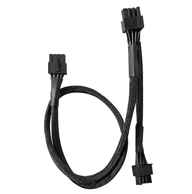 Alt view image 4 of 6 - 6Pin to 3 SATA Straight HDD SSD Power Cable for Seasonic CORE GM-650, GM-550, GM-500 Modular Power Supply Unit