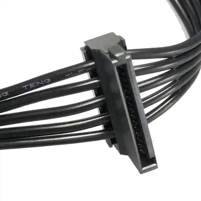 Alt view image 2 of 7 - PCIe 6Pin to 4 SATA 15Pin Male SSD Power Supply Cable For Corsair Old Version PSU RM Series RM1000 RM850 RM750 RM650 RM550 RM450