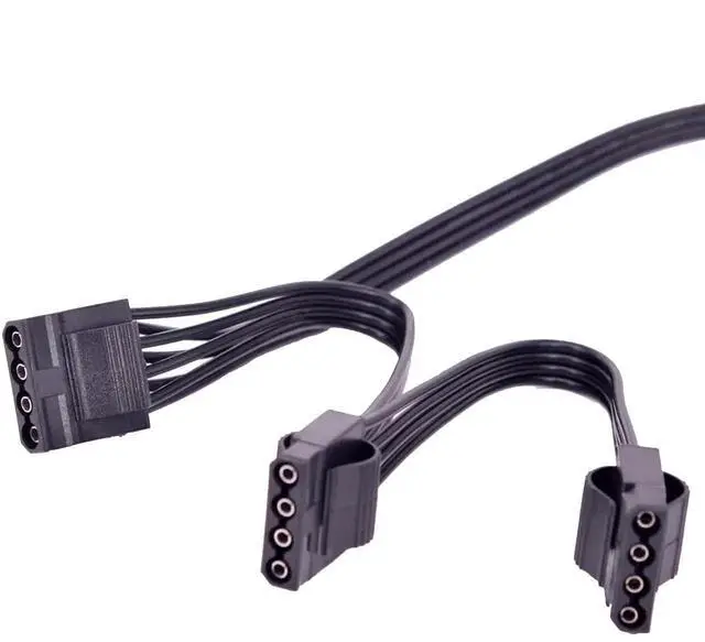 Alt view image 4 of 4 - 5Pin to 3 Port Molex 4Pin IDE Straight Fan Cable For Cooler Master V Series Gold Fully Modular V550 V650 V750 V850 V1000 V1300