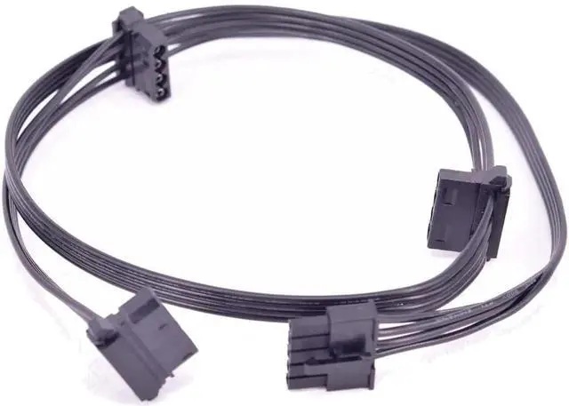 Main image of 5Pin to 3 IDE 4Pin Angled Molex Power Supply Cable for Cooler Master MWE Gold 550 650 750 V550 V650 V700 V850 Platinum Silent Pro Gold 1200W M1000 M850 M700 M600 1000W 850W Hybrid PSU Modular