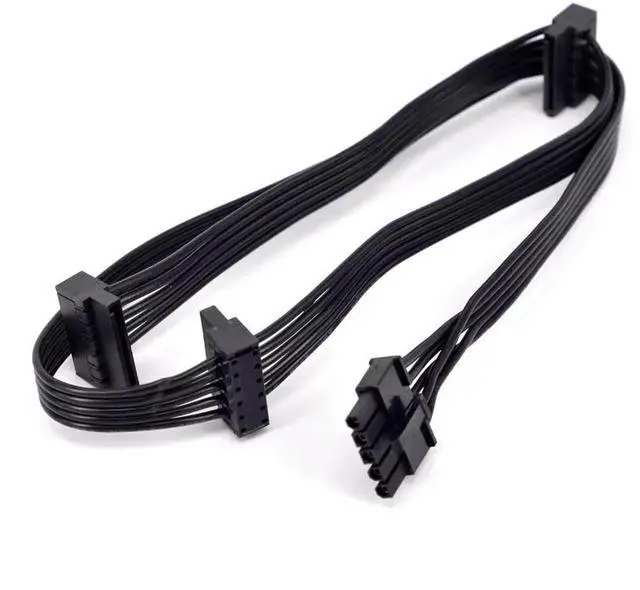 Alt view image 5 of 5 - 5Pin to 3xSATA HDD SSD Power Cable For Cooler Master Silent Pro Gold 1200W 900W 800W 700W M2 1500W 1000W M1000 M850 M700 M600