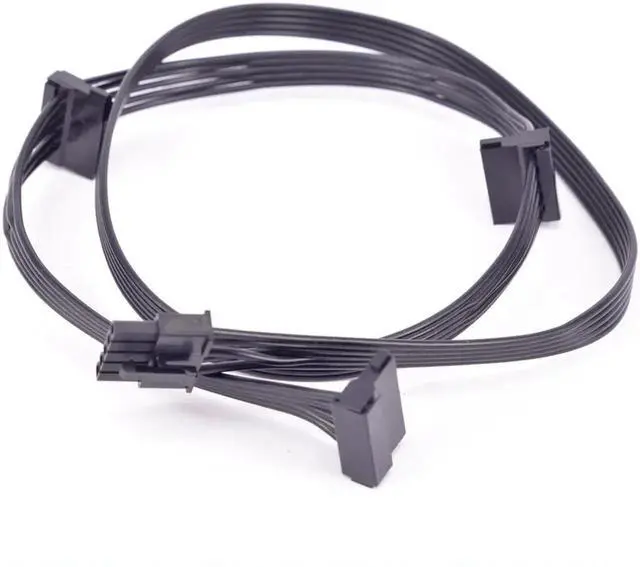 Alt view image 4 of 5 - 5Pin to 3xSATA HDD SSD Power Cable For Cooler Master Silent Pro Gold 1200W 900W 800W 700W M2 1500W 1000W M1000 M850 M700 M600
