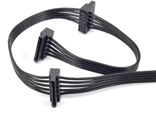 Alt view image 2 of 5 - 5Pin to 3xSATA HDD SSD Power Cable For Cooler Master Silent Pro Gold 1200W 900W 800W 700W M2 1500W 1000W M1000 M850 M700 M600