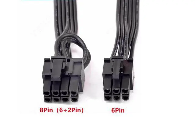 Alt view image 4 of 4 - 6Pin to 8Pin(6+2Pin)Power Supply Cable for Cooler Master MWE Gold 550 650 750 V550 V650 V700 V850 V1000 Platinum Silent Pro Gold 1200W M1000 M850 M700850W Hybrid 1300W 1050W 850W M520 PSU Modular