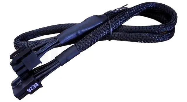 Alt view image 7 of 7 - 8Pin to 6+2Pin PCIe VGA GPU Graphic Card Power Cable Sleeved 60CM 18AWG for Seasonic Snow Silent 750W, 1050W, 1250W PSU