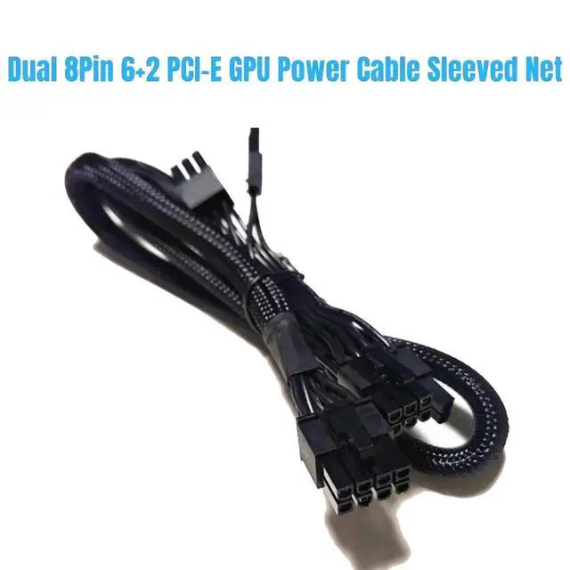 Alt view image 2 of 6 - 8Pin to Dual PCIe 2X 8Pin 6+2Pin VGA GPU Power Cable for SEASONIC PRIME GX-1000, GX-850, GX-750, GX-650 Modular PSU