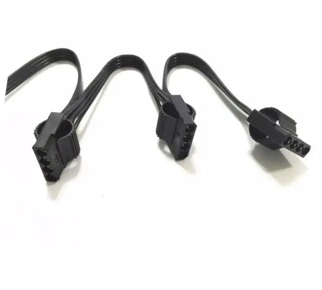 Alt view image 2 of 7 - 6Pin to 3 Molex IDE 4Pin Perif Straight Power Cable for Seasonic GM-650, GM-550, GM-500 GOLD Modular Power PSU