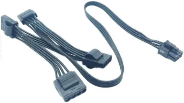 Main image of PCIe 6Pin to 4 IDE Molex 4Pin GPU Power Supply Cable For Corsair CXM Series PSU CX850M CX750M CX600M CX500M CX430M 18AWG