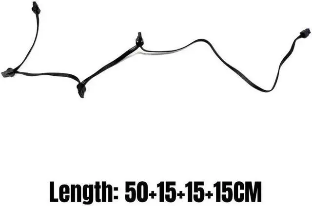 Alt view image 3 of 7 - PCIe 6Pin to 4 IDE Molex 4Pin GPU Power Supply Cable For Corsair CXM Series PSU CX850M CX750M CX600M CX500M CX430M 18AWG
